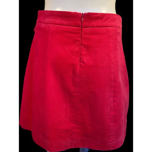 💰 5 FOR $40 / GLAMOROUS FUCHSIA PINK CORD MINI SKIRT (SZ 6) EUC - Picture 7 of 9